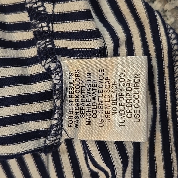 MASTERS COLLECTION MEN'S BLUE AND WHITE STRIPED GOLF POLO SHIRT. SIZE LARGE. - Picture 5 of 9